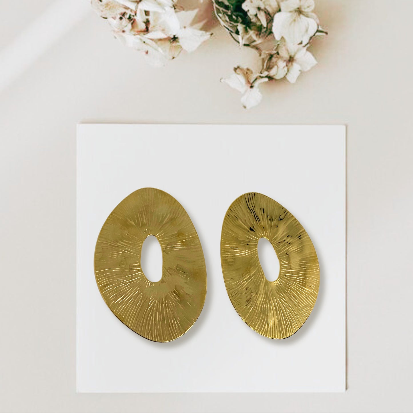 Aretes Coralina Acero Inoxidable