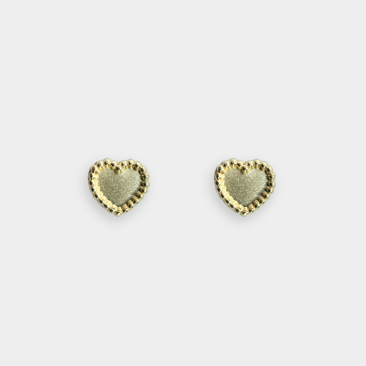 Broquel Corazón Oro 10K