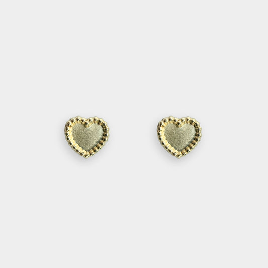 Broquel Corazón Oro 10K
