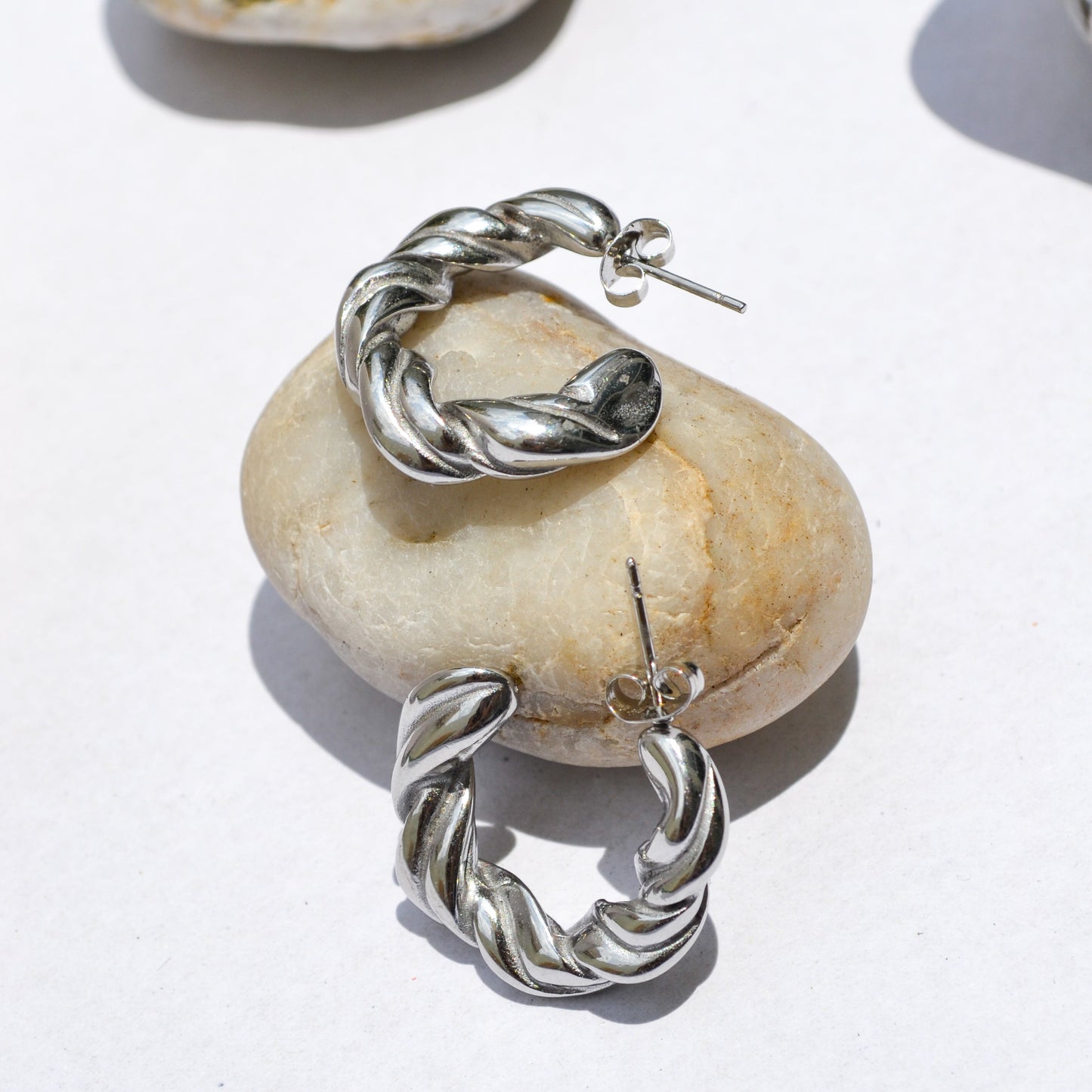 Aretes Clara Acero Inoxidable