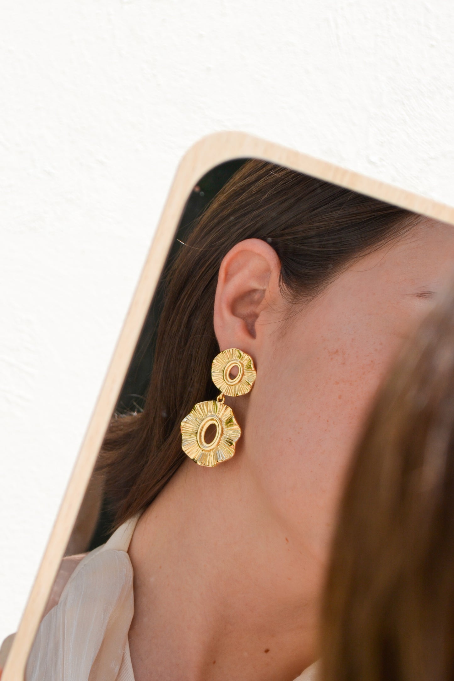 Aretes Origen Chapa de Oro
