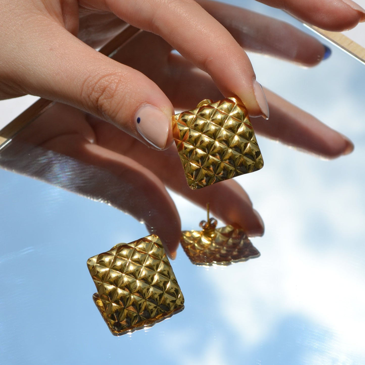 Aretes Renata Acero Inoxidable