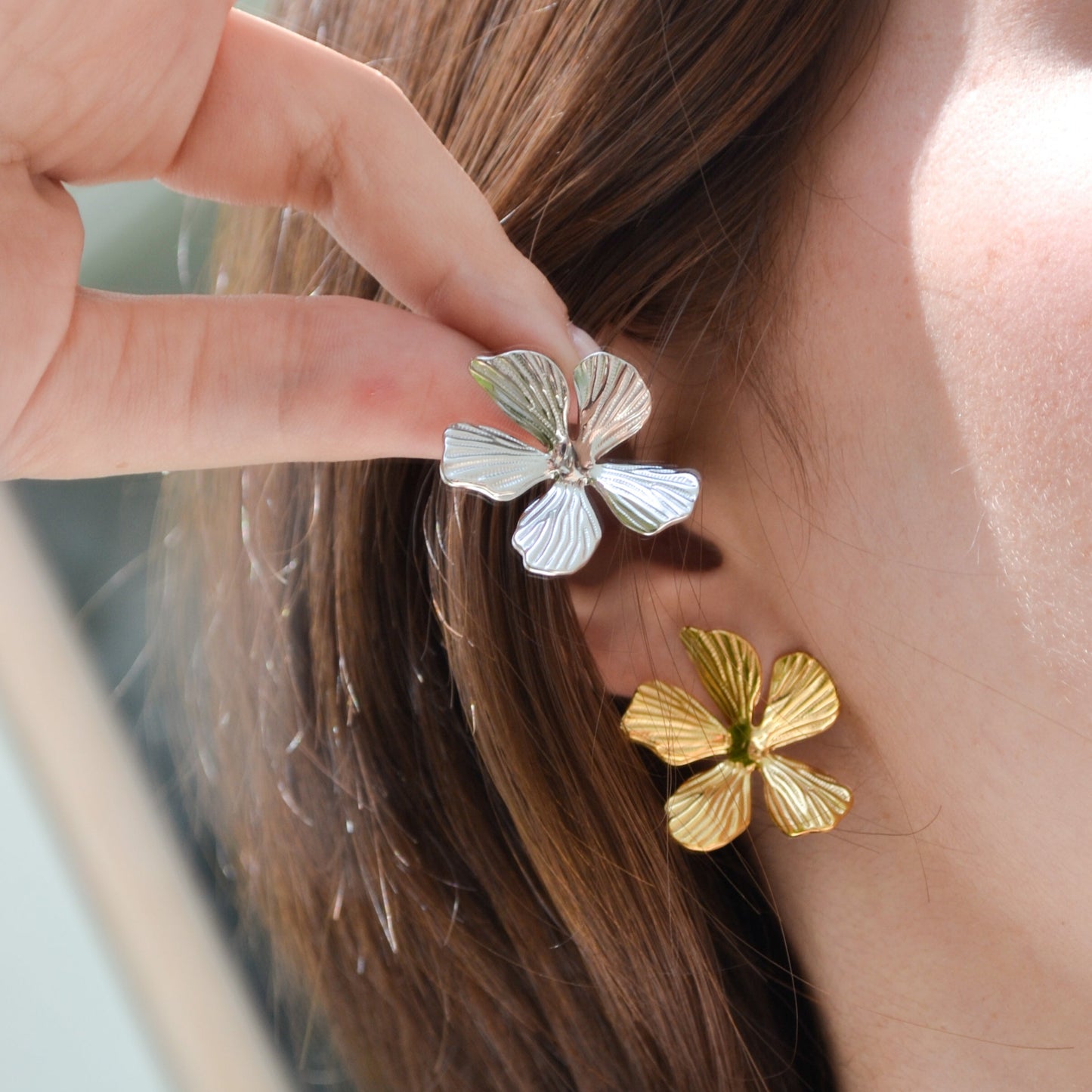 Aretes Emilia Acero Inoxidable