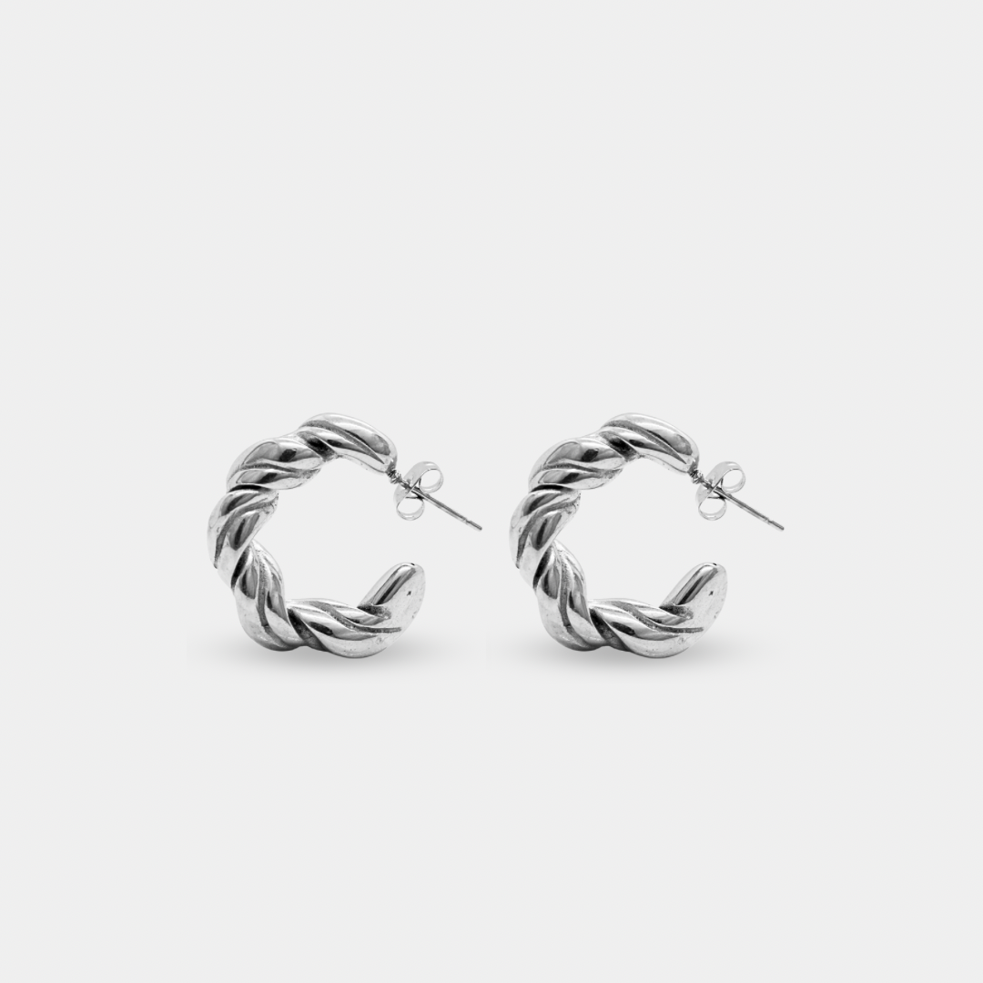 Aretes Clara Acero Inoxidable