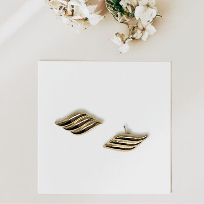 Aretes Wings Chapa de Oro
