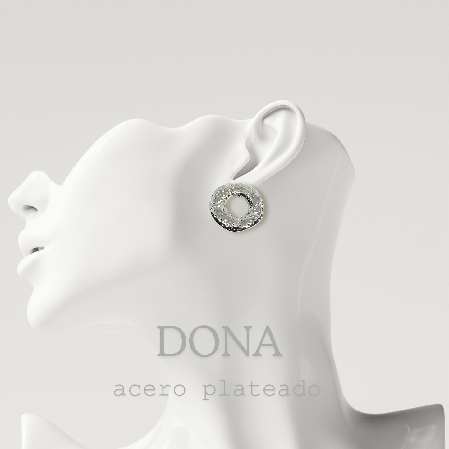 Aretes Dona Acero Inoxidable