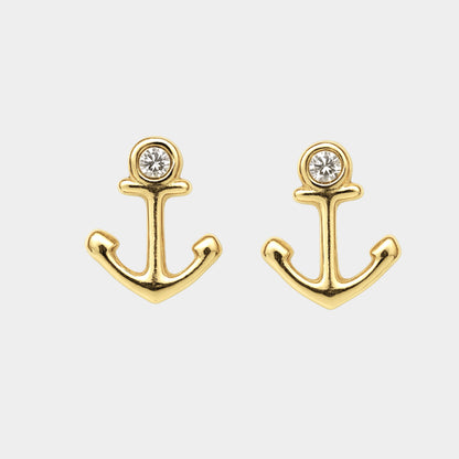 Broquel Ancla Oro 10k