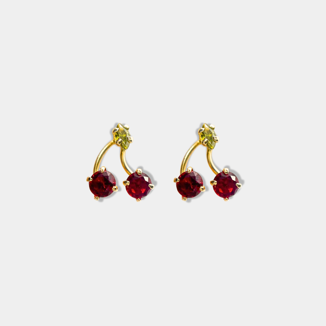 Broquel Cereza Oro 10K