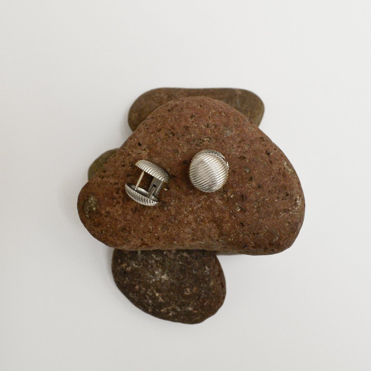 Aretes Lunares Acero Inoxidable