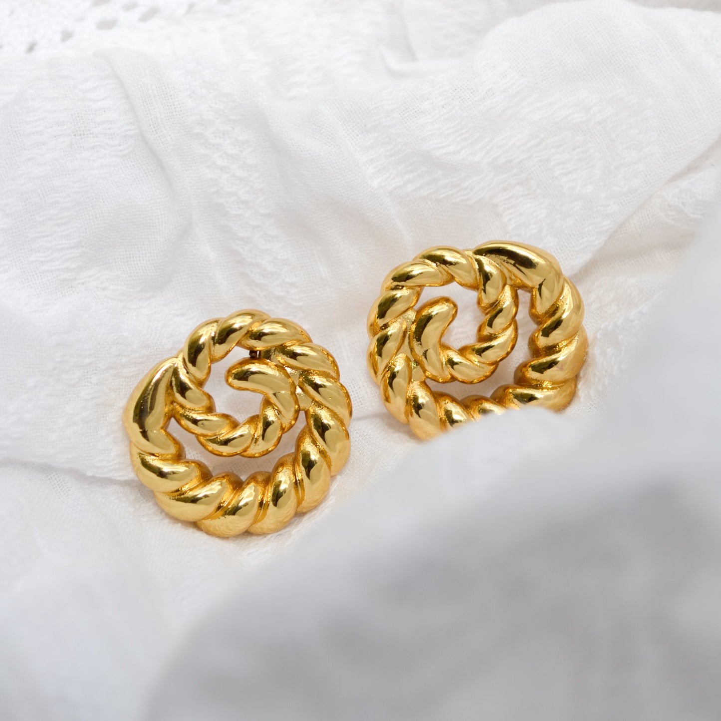 Aretes Cordel Acero Inoxidable