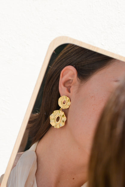 Aretes Origen Chapa de Oro