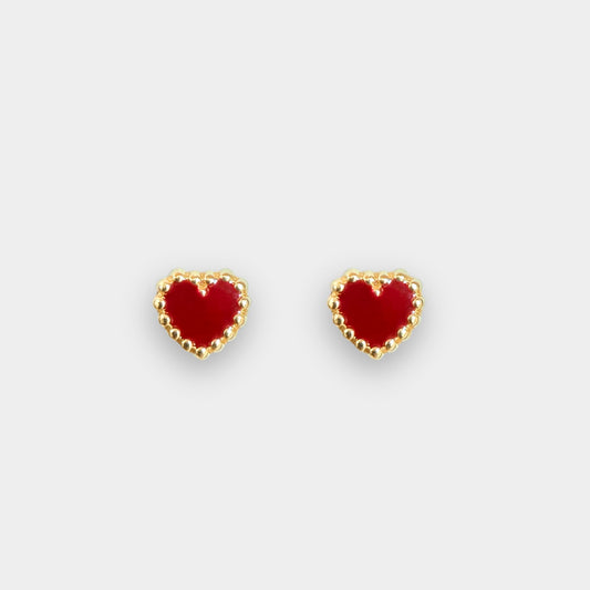 Broquel Corazón Oro 10K