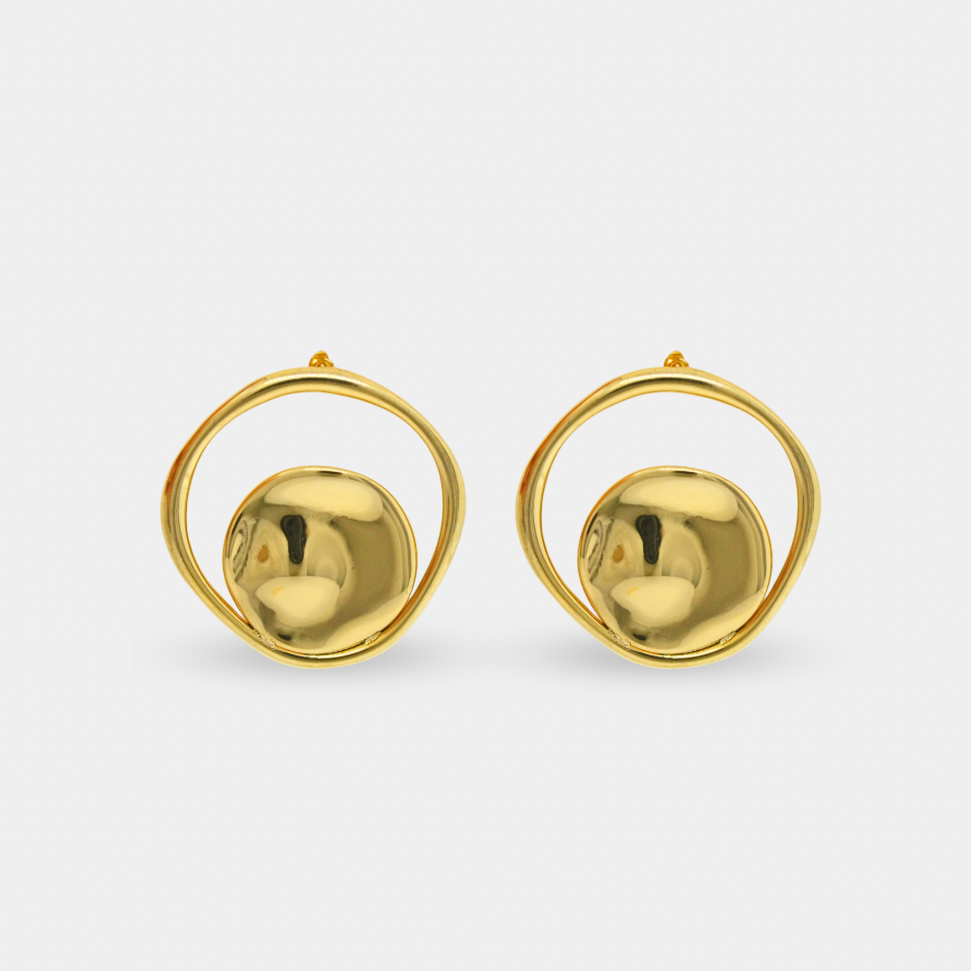 Aretes Ronda Acero Inoxidable