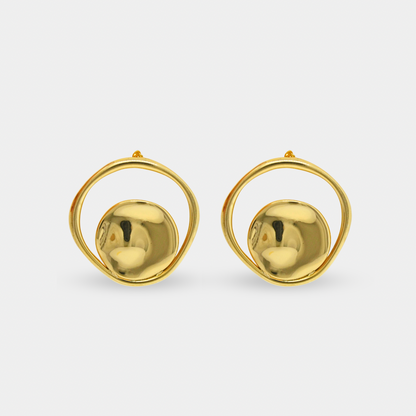 Aretes Ronda Acero Inoxidable