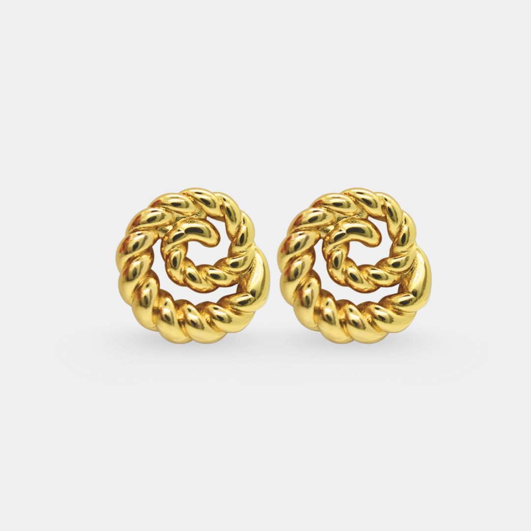 Aretes Cordel Acero Inoxidable