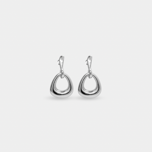 Aretes Urbana Plata Rodizada