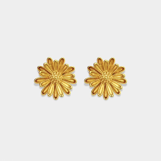 Aretes Daisy Acero Inoxidable