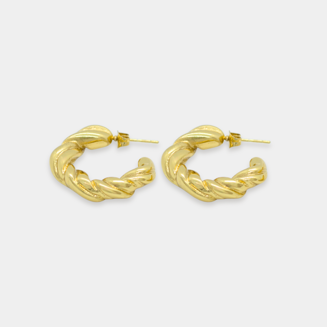 Aretes Clara Acero Inoxidable