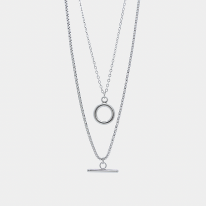 Collar Doble Elara Acero Inoxidable