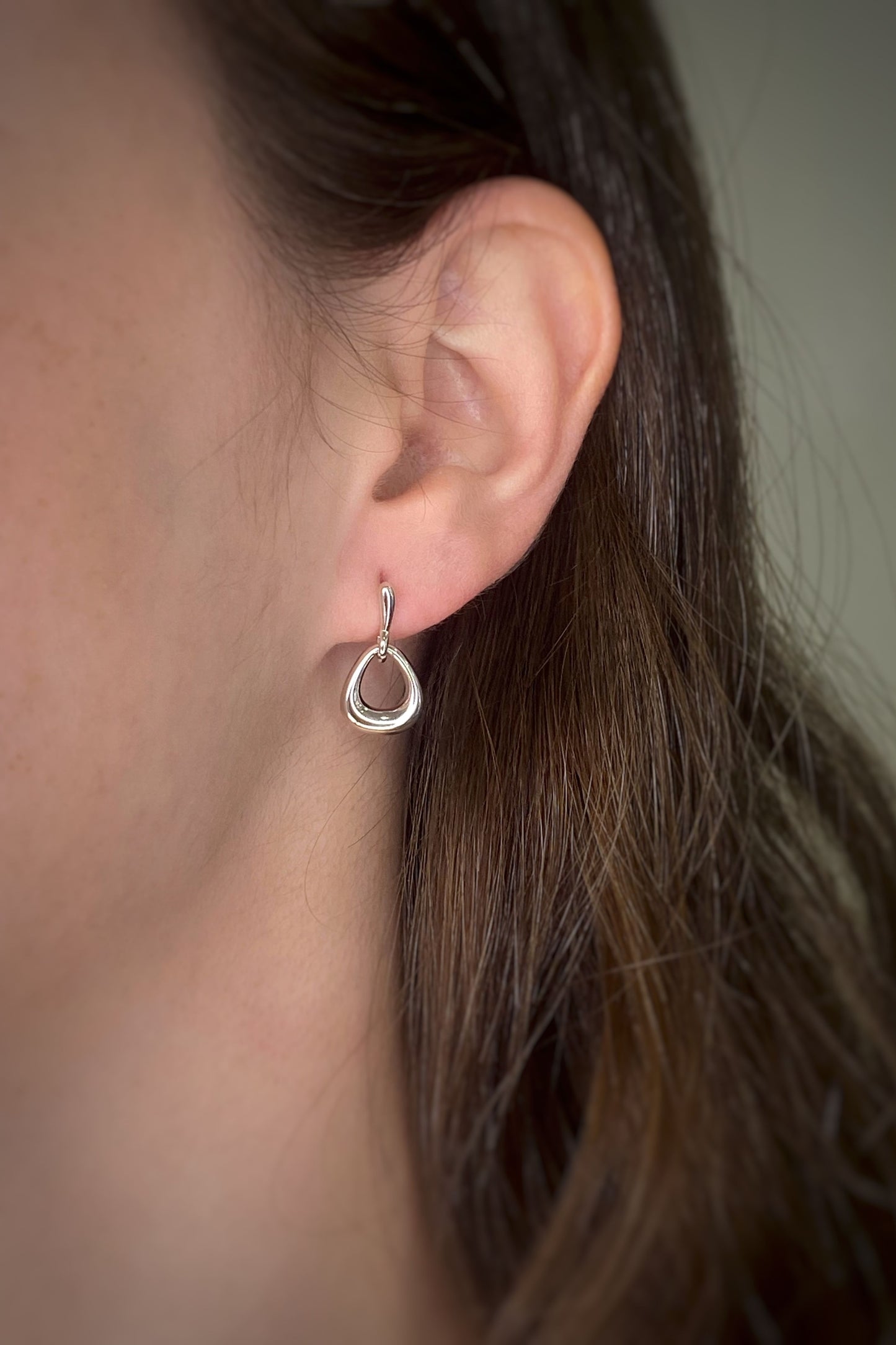 Aretes Urbana Plata Rodizada