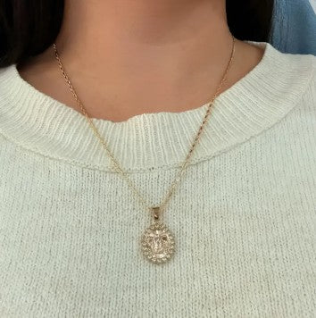 Collar Virgen de Guadalupe Ovalado ENVIO GRATIS