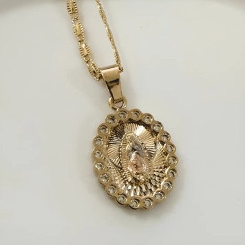 Collar Virgen de Guadalupe Ovalado ENVIO GRATIS